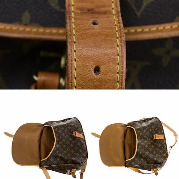 LOUIS VUITTON Saumur 35 Shoulder Bag Monogram Leather BN France - Picture 9 of 16